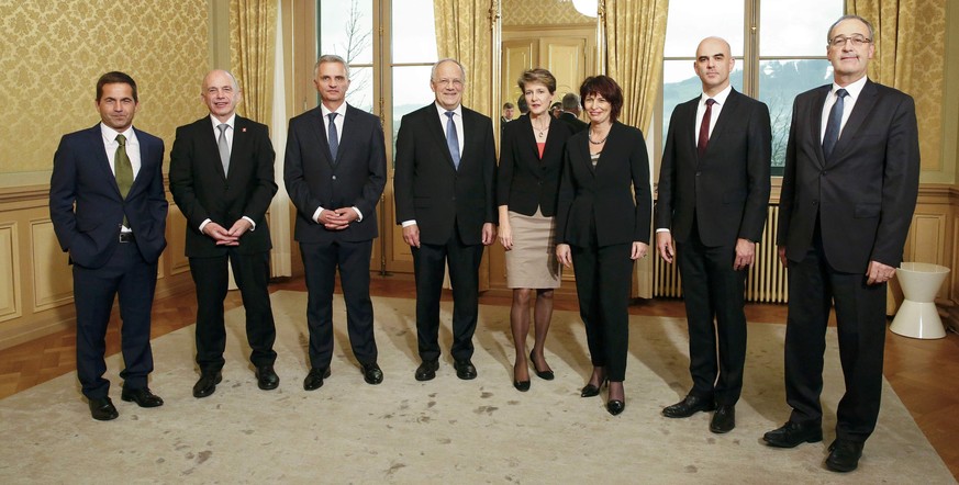 Der neue Bundesrat entscheidet am Freitag über die Departementsverteilung.