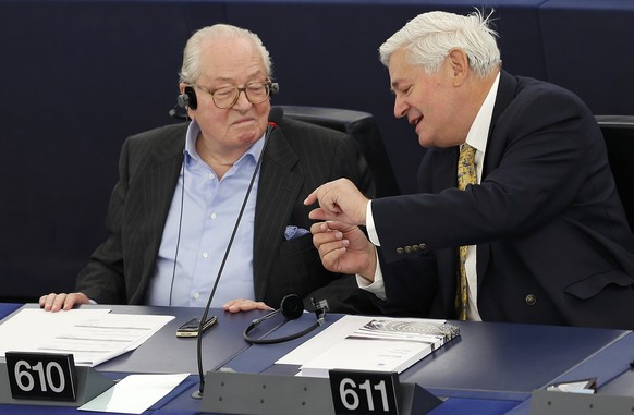 Sollen Gelder zweckentfremdet haben: Jean-Marie Le Pen und Bruno Gollnisch.