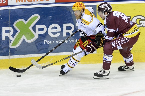 Linus Klasen mit dem Topscorerhelm trifft auch gegen Servette.