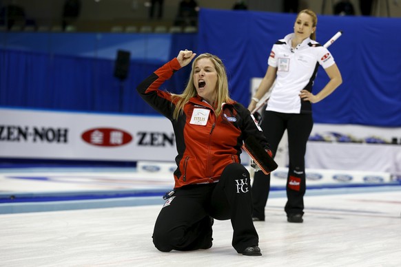 Die kanadische Star-Skipperin Jennifer Jones blieb gegen die Schweizerinnen chancenlos.