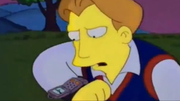 Die Smartwatch: Schon 1995 bei den «Simpsons» zu sehen, doch erst jetzt machen Sony, Samsung oder Apple smarte Uhren populär.