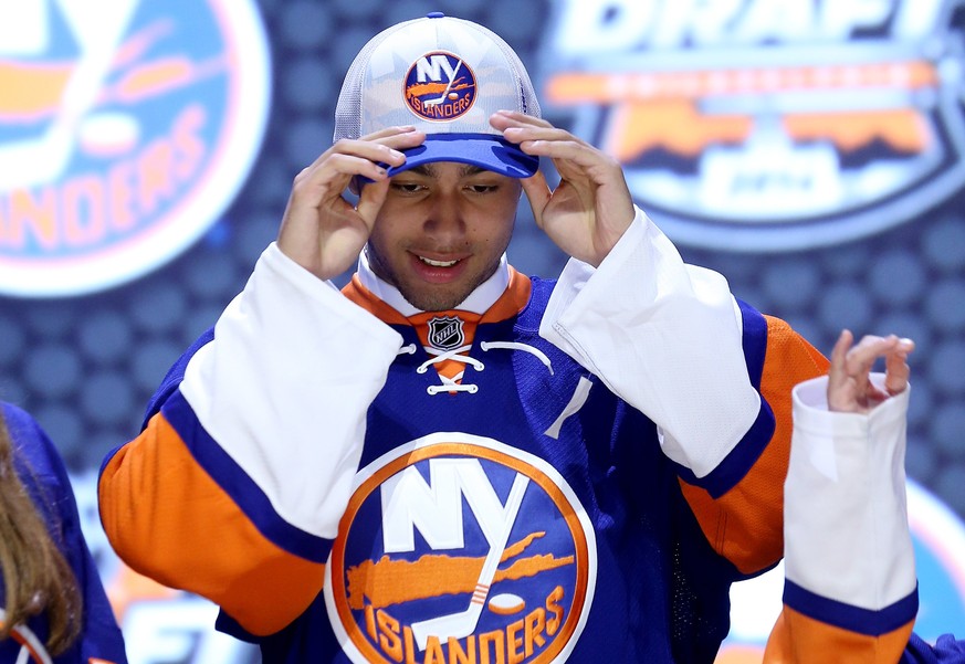Werden wir so schnell nicht mehr zu sehen bekommen: Schnarchnase Josh Ho-Sang im Dress der New York Islanders.
