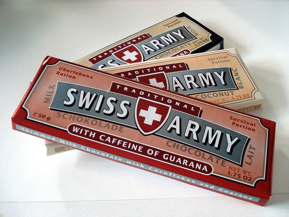 Die Swiss Army gibt es schon viel länger als die Schokolade. Nämlich. Oder so.