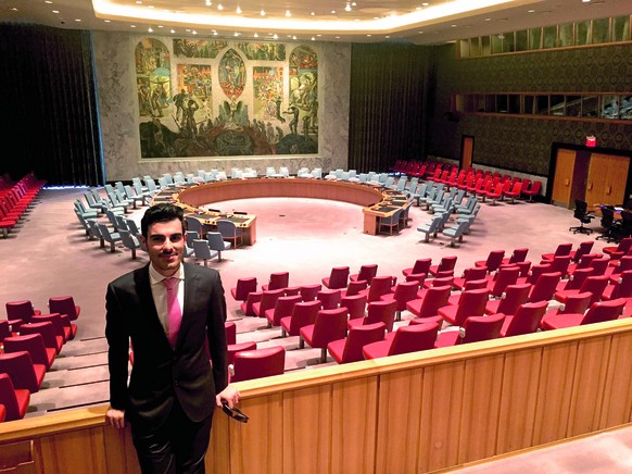 Subhi Nahas am Tag seiner Anhörung vor dem UNO-Sicherheitsrat.