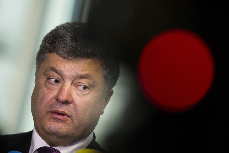 Der ukrainische Präsident Petro Poroschenko bleibt positiv.