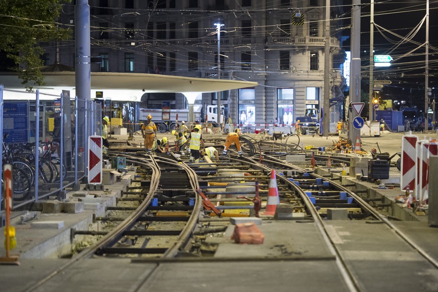 Die Grossbaustelle Bellevue (12.07.2015).