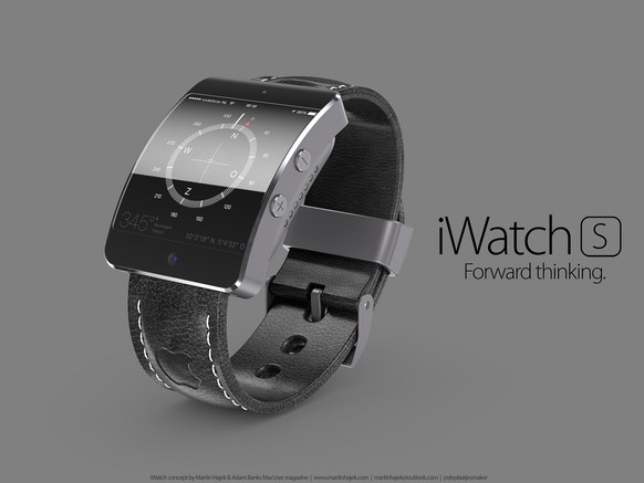 So könnte die Apple-Smartwatch aussehen, zumindest nach den Vorstellungen des niederländischen Designers Martin Hajek.