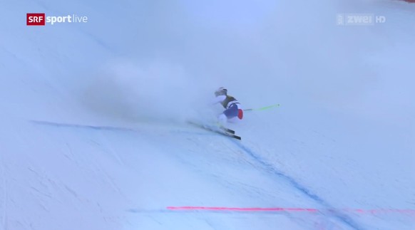 Ralph Weber verschwindet im Schneegestöber.