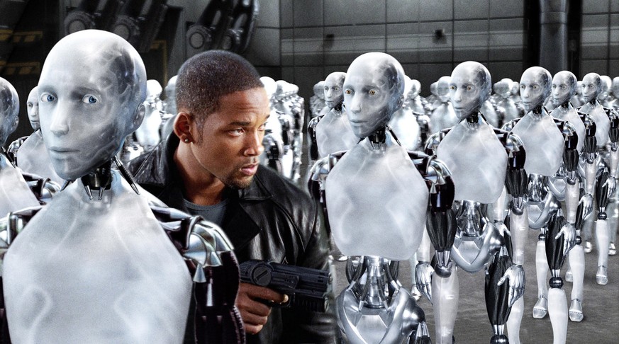 In «iRobot» kämpft Will Smith gegen aufmüpfige Roboter.&nbsp;