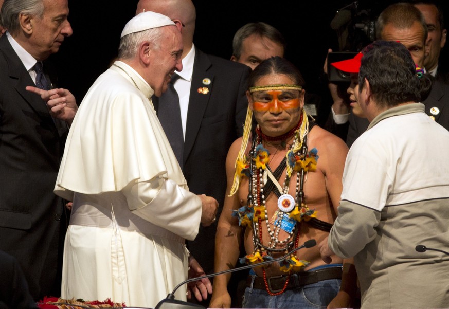 Papst Franziskus in Santa Cruz, Bolivien.