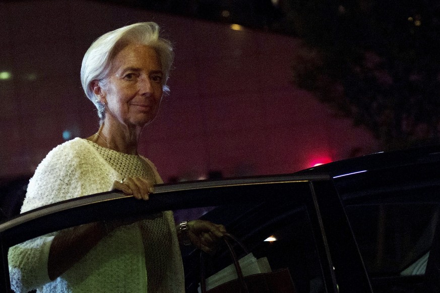 IWF-Chefin Christine Lagarde in Brüssel. Sie hatte sich bereits zuvor für eine Umschuldung ausgesprochen. 
