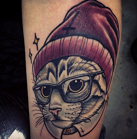 Katzen-Tattoo