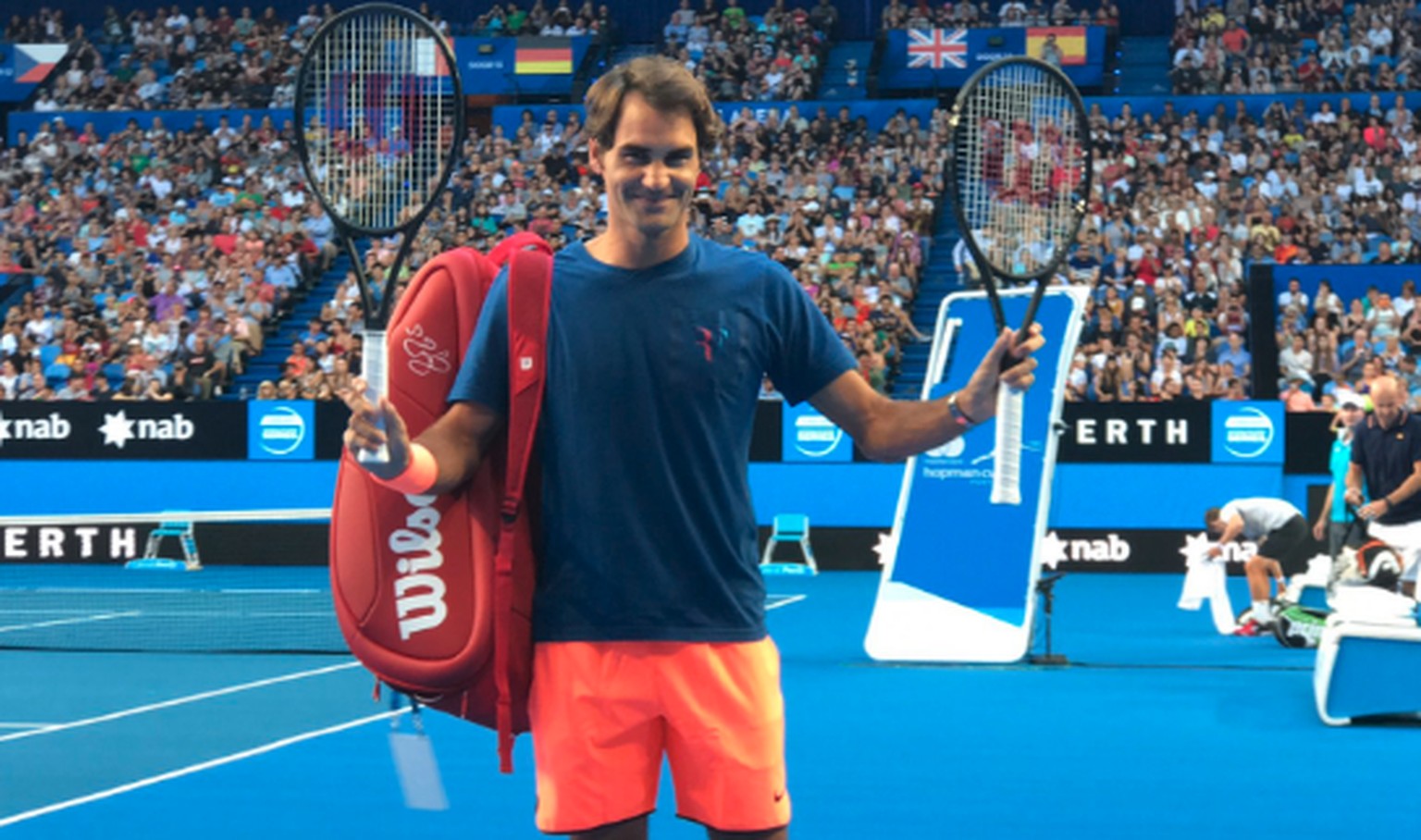 Unübersehbar: Roger Federer ist wieder da.