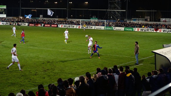 Der FC Basel zu Gast im Stadion Niedermatten – ein Bild, das wohl weiterhin nur im Cup zu sehen sein wird.