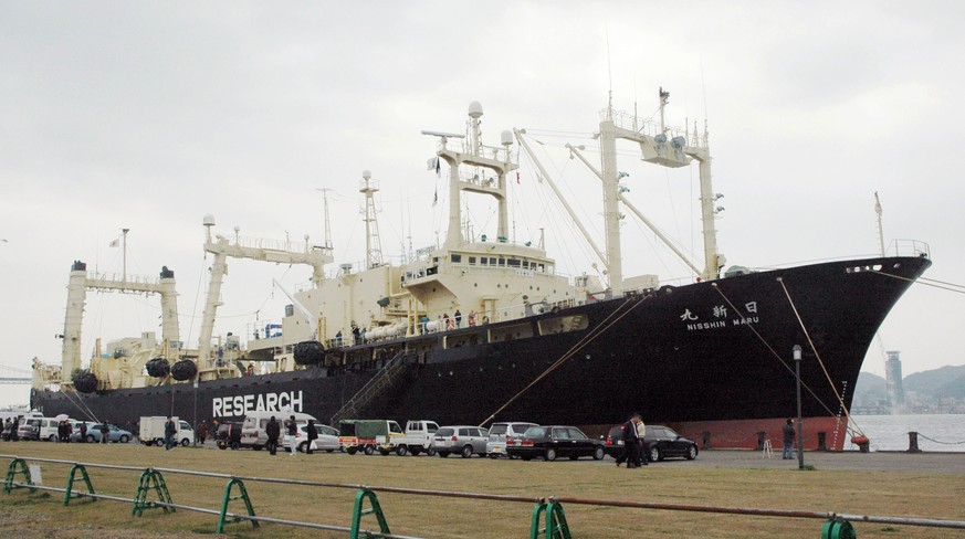 Das Walfangschiff «Nisshin Maru» im Hafen von Shimonoseki.