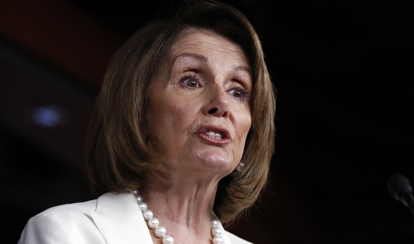 House Minority Leader Nancy Pelosi of Calif. speaks to reporters during a news conference on Capitol Hill in Washington, Thursday, April 27, 2017. (AP Photo/Manuel Balce Ceneta)