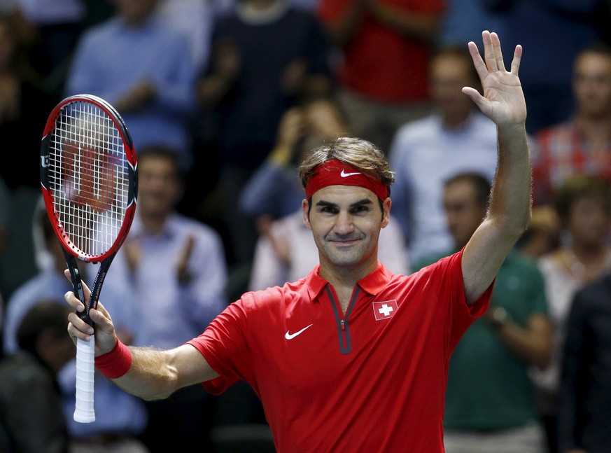 Roger Federer nach dem Sieg: Der Champ musste nicht an die Grenzen gehen.