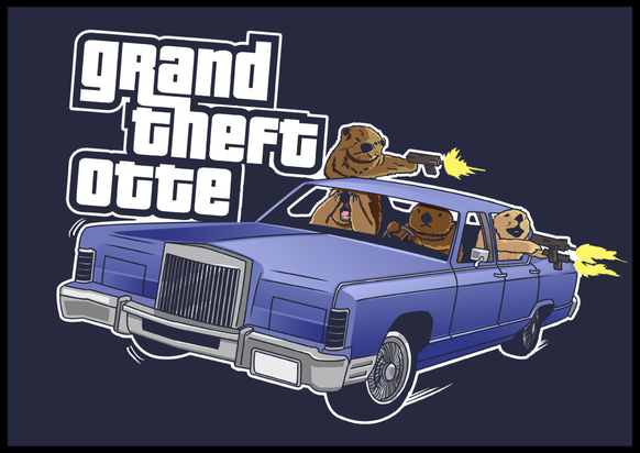 Grand Theft Otte
Cute News
http://www.tshirtlaundry.com/funny-grand-theft-auto-tshirt.html