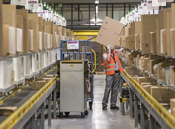 Amazon-Angestellte kämpfen für Tarifverträge: Verteilzentrum in Bad Hersfeld, Hessen.