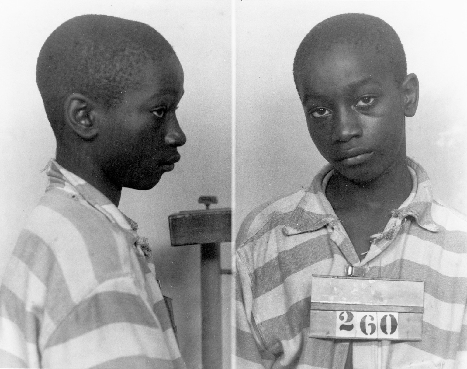 George Stinney Jr. bei seiner Verhaftung 1944. George wog knapp 40 Kilo und war 157 cm gross.&nbsp;