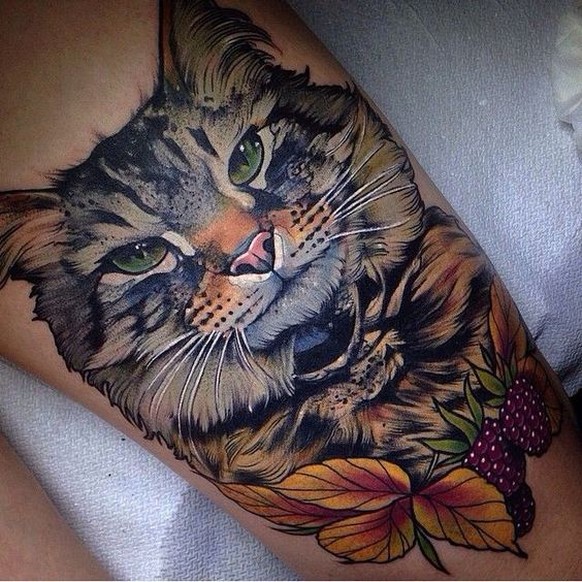 Katzen-Tattoo