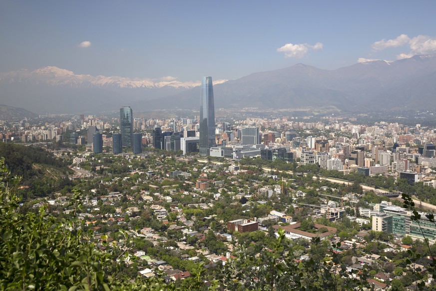 Blick auf Santiago de Chile.