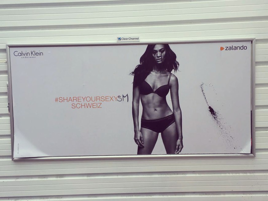 Da findet jemand in Zürich die neue Werbekampagne sexistisch.