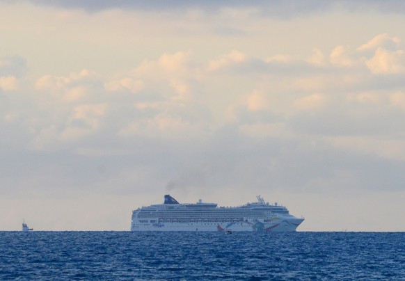 Das Schiff «Norwegian Dawn» auf hoher See.