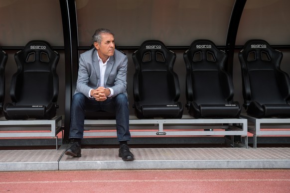 Basel&#039;s coach Marcel Koller before the Super League soccer match between FC Lugano and FC Basel, at the Cornaredo stadium in Lugano, Sunday, September 30, 2018. (KEYSTONE/Ti-Press/Gabriele Putzu)