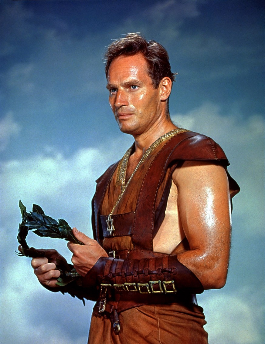 Charlton Heston als Ben Hur. Huston hat ein schwergewichtiges Erbe anzutreten.