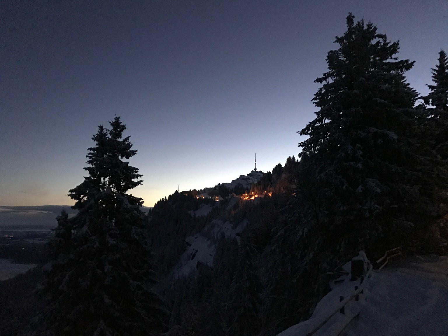 Die Rigi. Abend- und Nachtaufnahmen mit dem iPhone