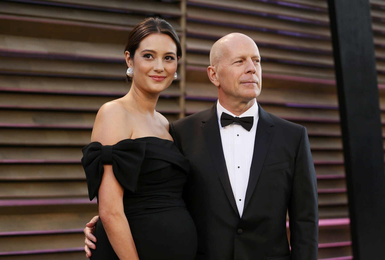 Last but not least hier Bruce Willis mit Ehefrau&nbsp;Emma Heming bei den Oscars 2014.