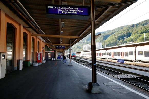A view shows the railway station in Chiassso, Switzerland August 12, 2016. Picture taken August 12, 2016. REUTERS/Arnd Wiegmann