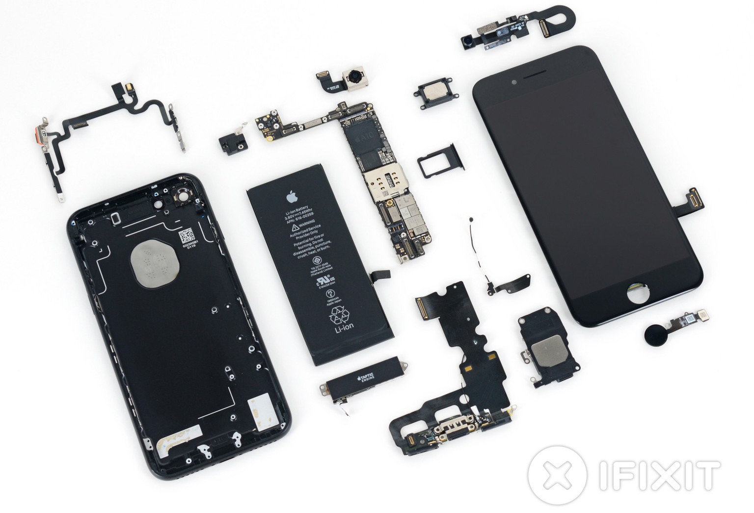 Das iPhone 7, zerlegt von iFixit.