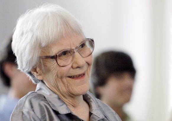 FILE - In this Aug. 20, 2007, file photo, &quot;To Kill A Mockingbird&quot; author Harper Lee smiles during a ceremony honoring the four new members of the Alabama Academy of Honor, at the state Capit ...