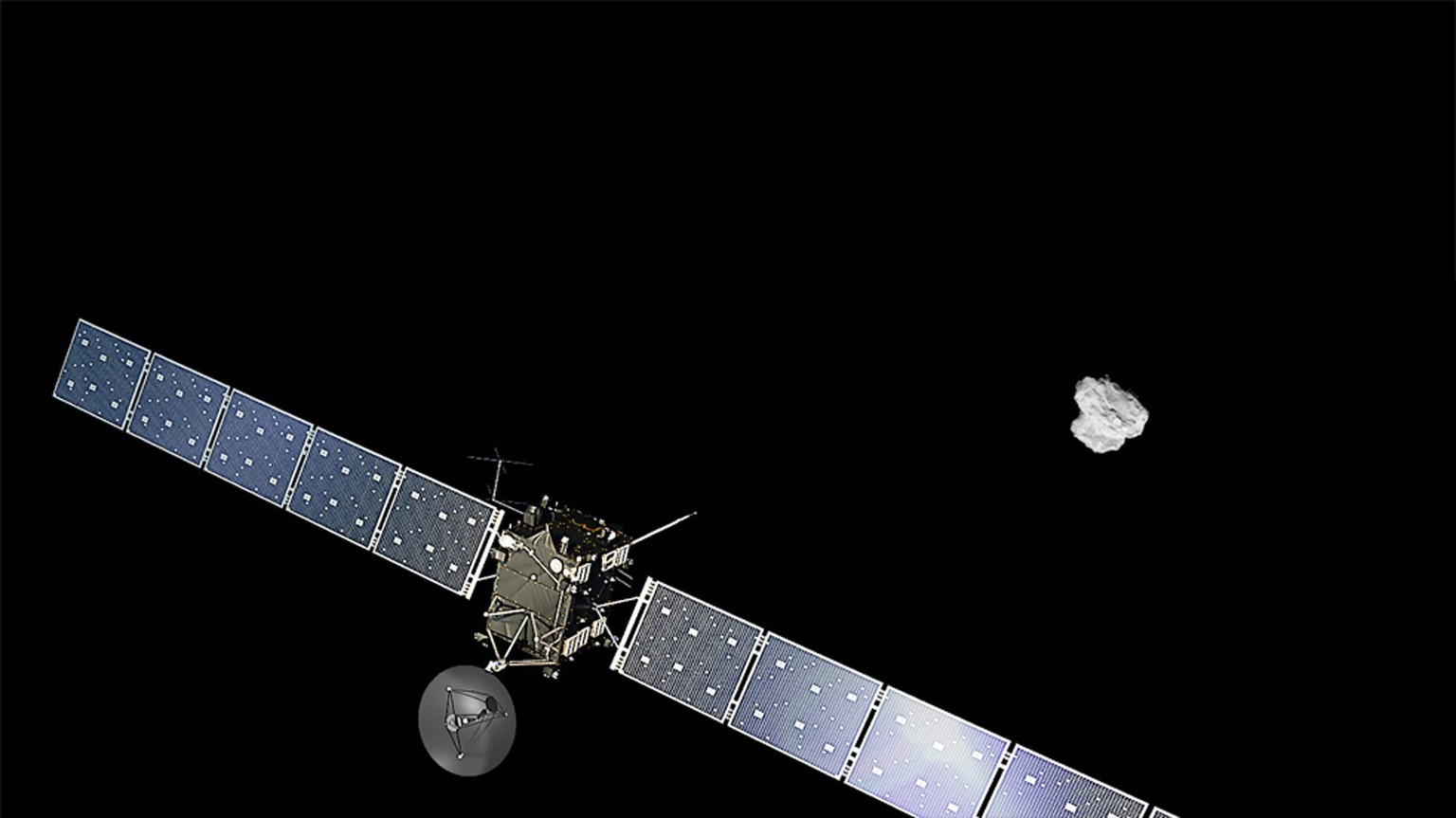 «Rosetta» nähert sich Chury.