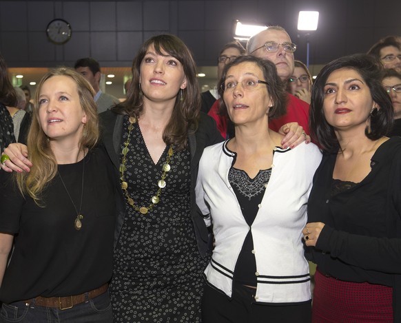 Das rot-grüne Bündnis:&nbsp;Raffaela Hanauer, Mirjam Ballmer, Heidi Mueck und Sibel Arslan (von Links).