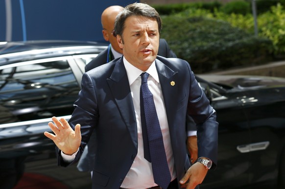 War besonders erzürnt ob dem Scheitern einer verbindlichen Verteilung von Flüchtlingen: Italiens Regierungschef Matteo Renzi.