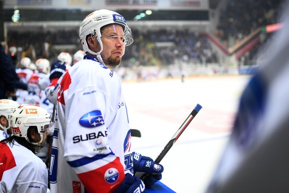 Zurich&#039;s player Mathias Seger disappointed at the end of the sixth leg of the Playoffs quarterfinals game of National League A (NLA) Swiss Championship between Switzerland&#039;s HC Lugano and ZS ...