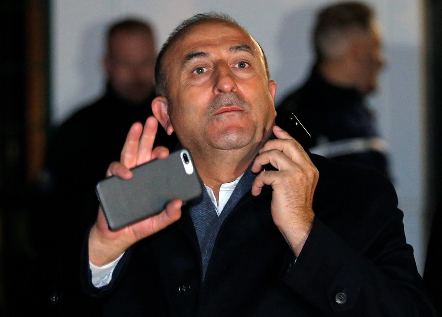 Turkish Foreign Minister Mevlut Cavusoglu arrives at the Metz-Nancy-Lorraine airport in Goin near Metz, Eastern France, March 11, 2017. REUTERS/Vincent Kessler TPX IMAGES OF THE DAY