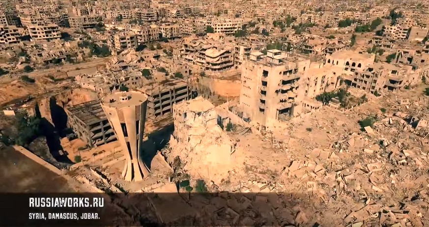 Das weitgehend zerstörte Jobar, ein Vorort von Damaskus.