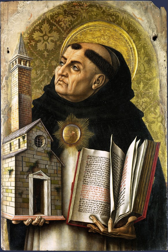 Thomas von Aquin (postumes Gemälde von Carlo Crivelli, 1476).