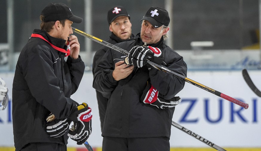 Fischer, von Arx und Hollenstein trainieren momentan zum ersten Mal mit der Schweizer Nationalmannschaft.