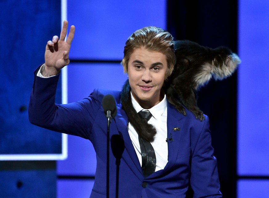 Oh, schauet! Da lacht er noch! Der Justin! Und seinen Affen hat er auch wieder. Guter Junge! 