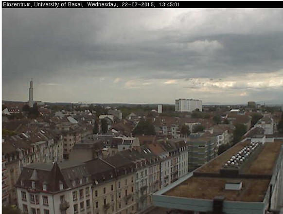Gewitterstimmung am Nachmittag in Basel.