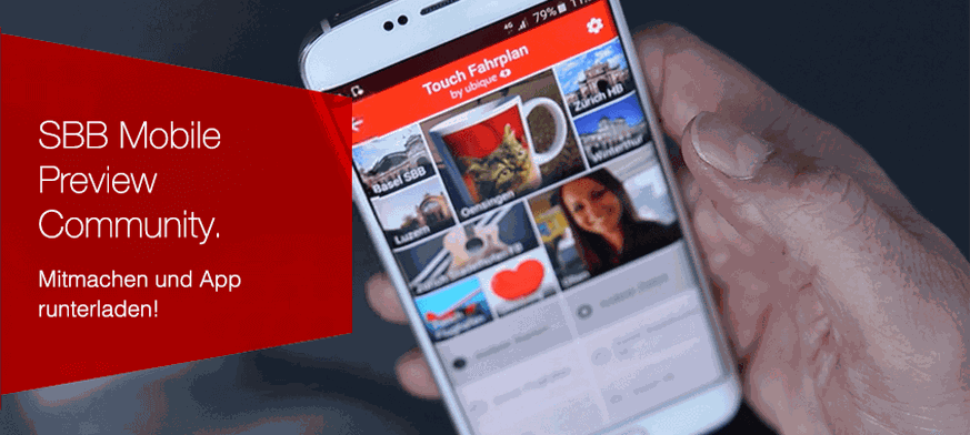 Die neue SBB-Mobile-App ist vorerst nur für Android-Geräte verfügbar.