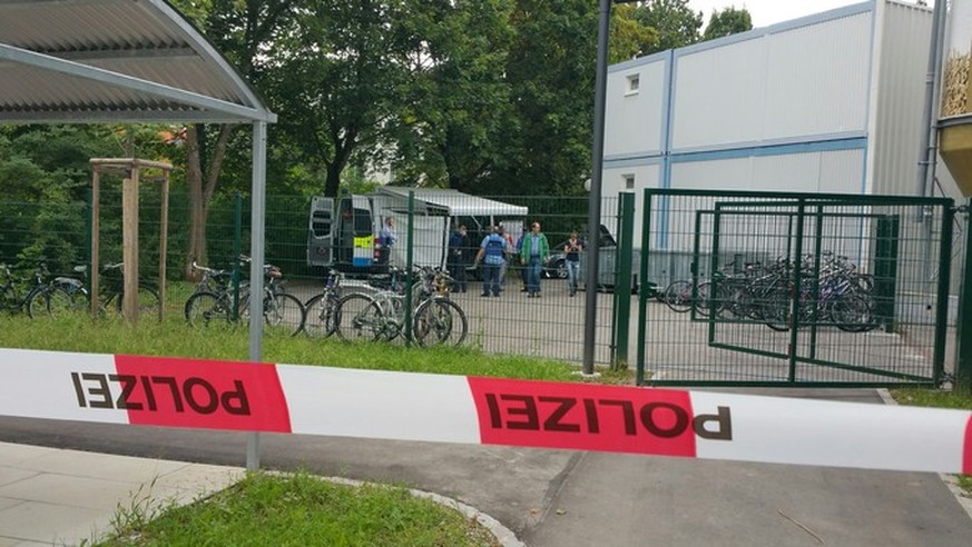 Tatort Asylunterkunft GOPS beim Kantonsspital Aarau (20.08.2016).&nbsp;