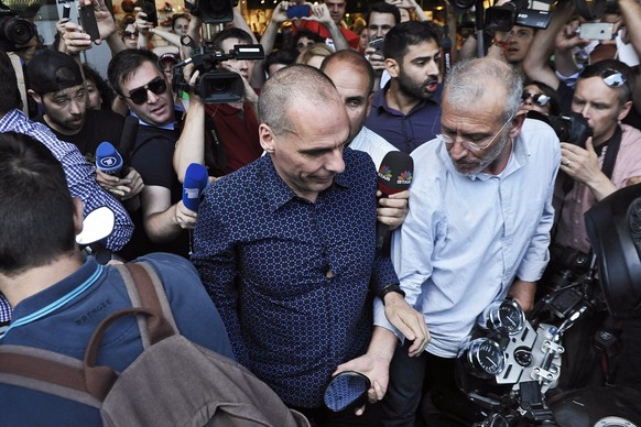 Varoufakis am Tag vor seinem Rücktritt.