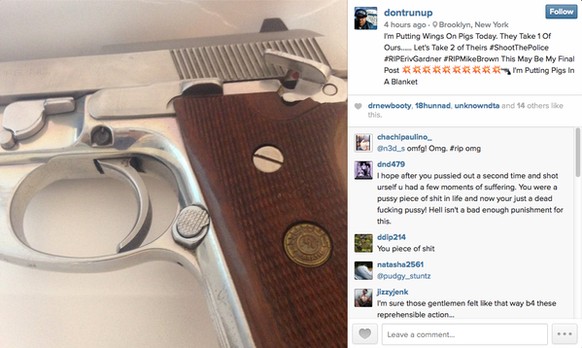 Das Instagram-Profil, das mit dem Schützen in Verbindung gebracht wird.