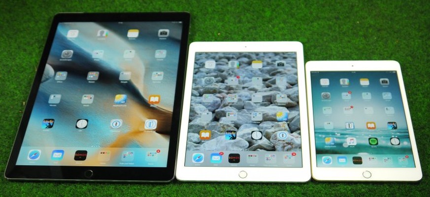 iPad Pro, iPad Air 2 und iPad Mini (von links).